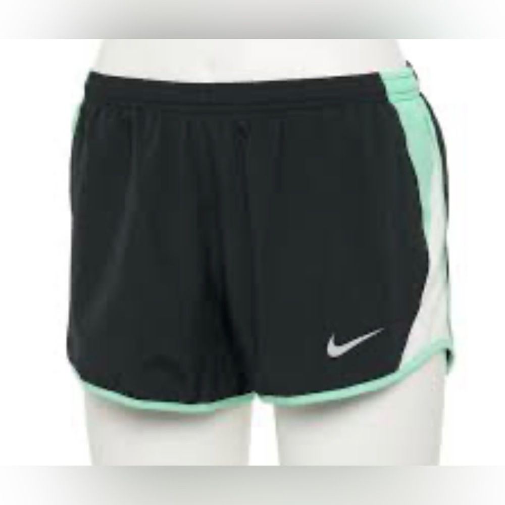 Women's Nike 10K Running Shorts size L black and green